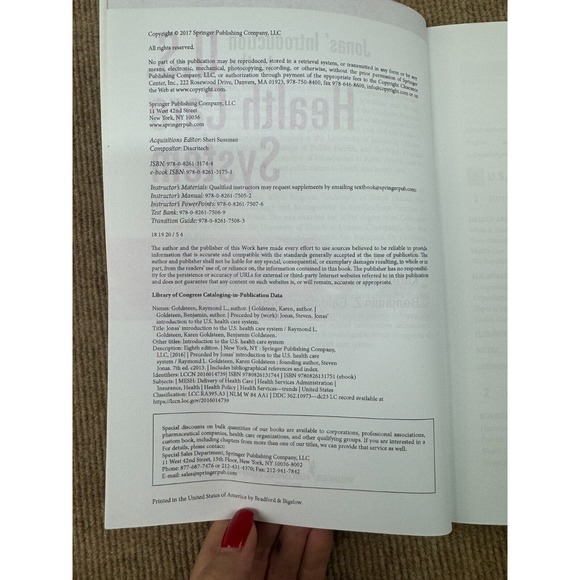 Jonas' Introduction to the U.S. Health Care System 8th Edition Textbook‎ - Picture 5 of 7